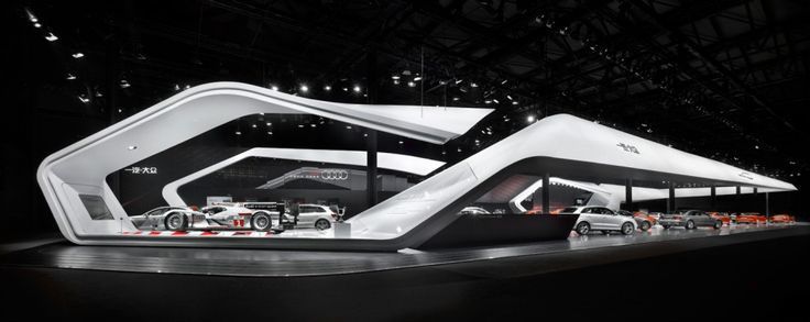 奧迪汽車(chē)展覽，車(chē)展，汽車(chē)展臺(tái)